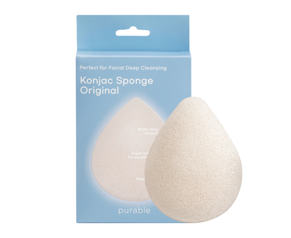 Спонж из конжака для чистки лица Purable Konjac Sponge - Original