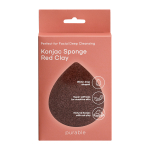 Konjac näopesukäsn punase saviga Purable Konjac Sponge - Red Clay